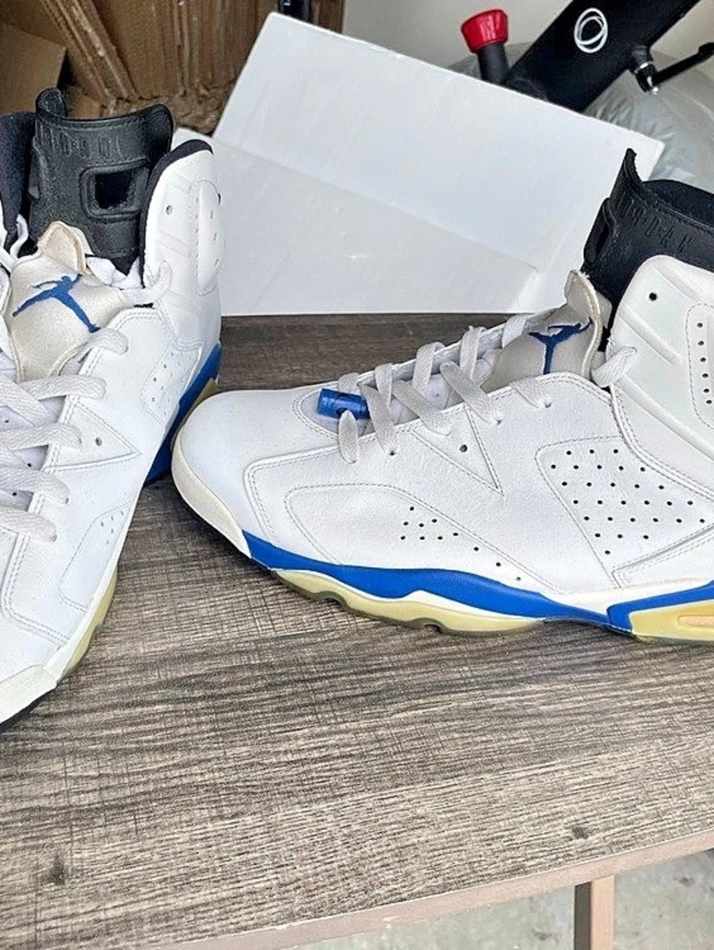 Jordan Air Jordan 6 Retro 'Sport Blue' High Top Sneakers